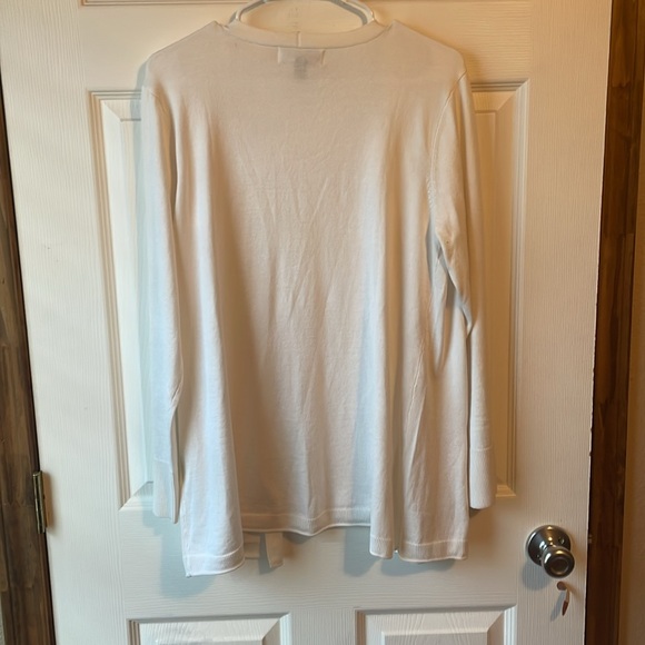 Karen Scott White Cardigan - Picture 2 of 4